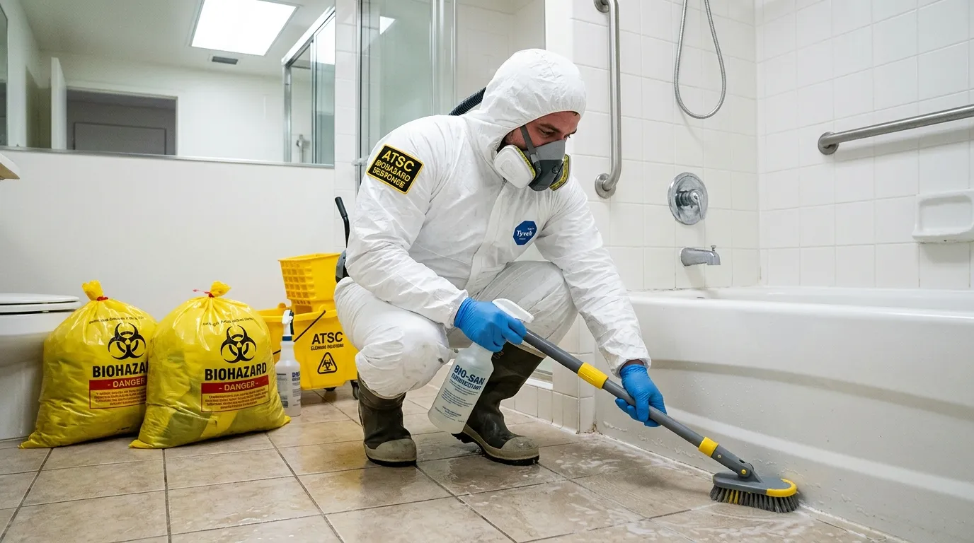 Decontamination equipment deployed for Blood Cleanup in Walnut Village